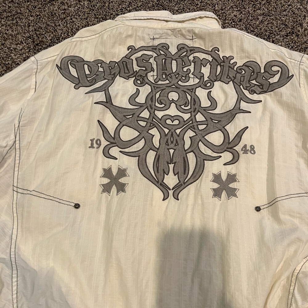 Mens XL affliction button down